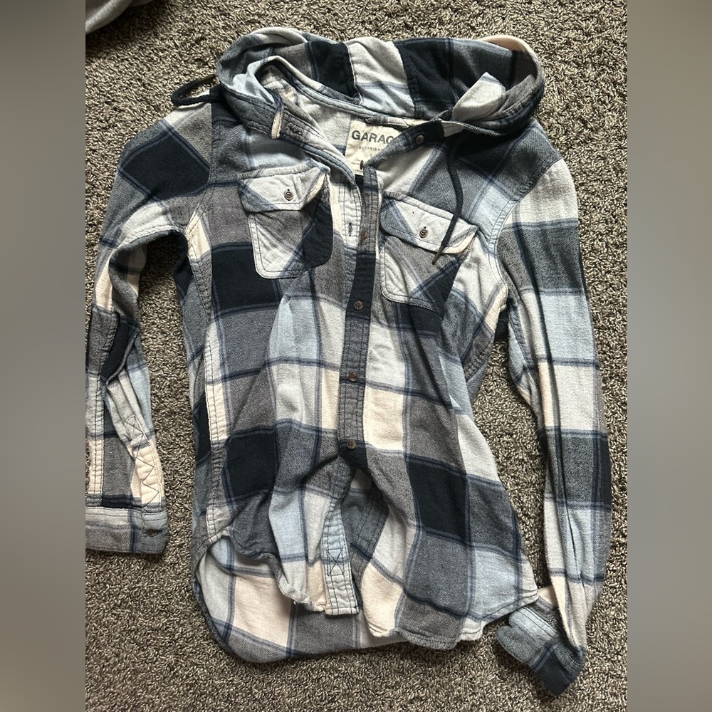 Garage blue flannel